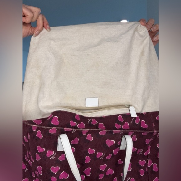 Gucci Heart Tote Limited Edition bordeaux and pink with COA - Picture 6 of 17